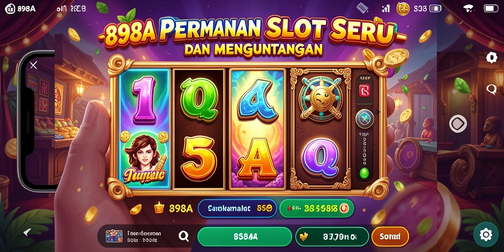 Screenshot gameplay 898A menampilkan pengalaman seru bermain Slot.