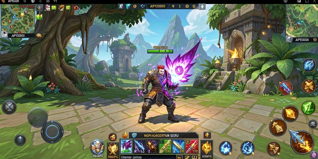 Gameplay menarik di dunia fantasi API5000 dengan interaksi multiplayer.