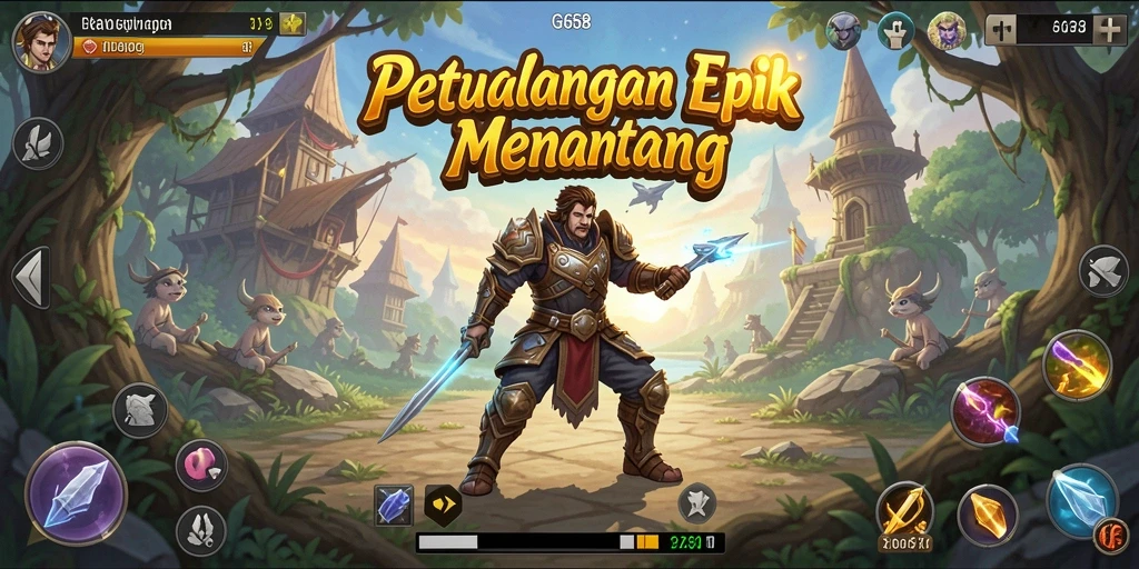 Tangkapan layar G668 yang menunjukkan aksi seru dalam petualangan.