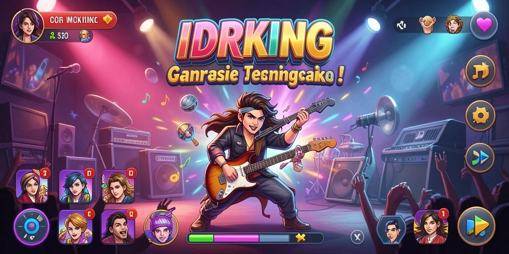 Tampilan gameplay seru dan interaktif dari IDRKING.