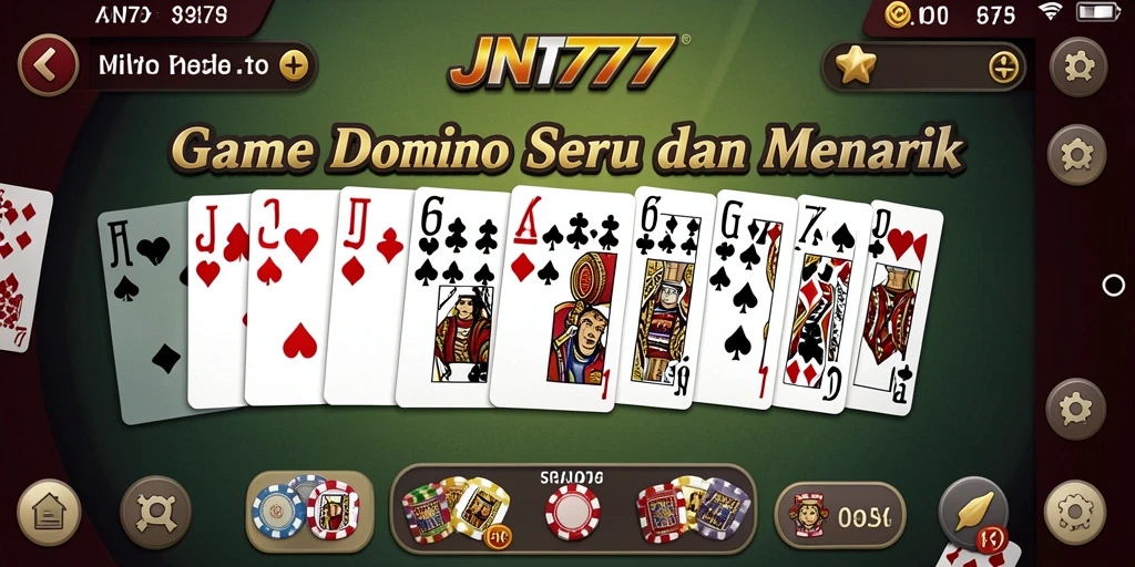 Tampilan gameplay Domino yang menarik dan interaktif.
