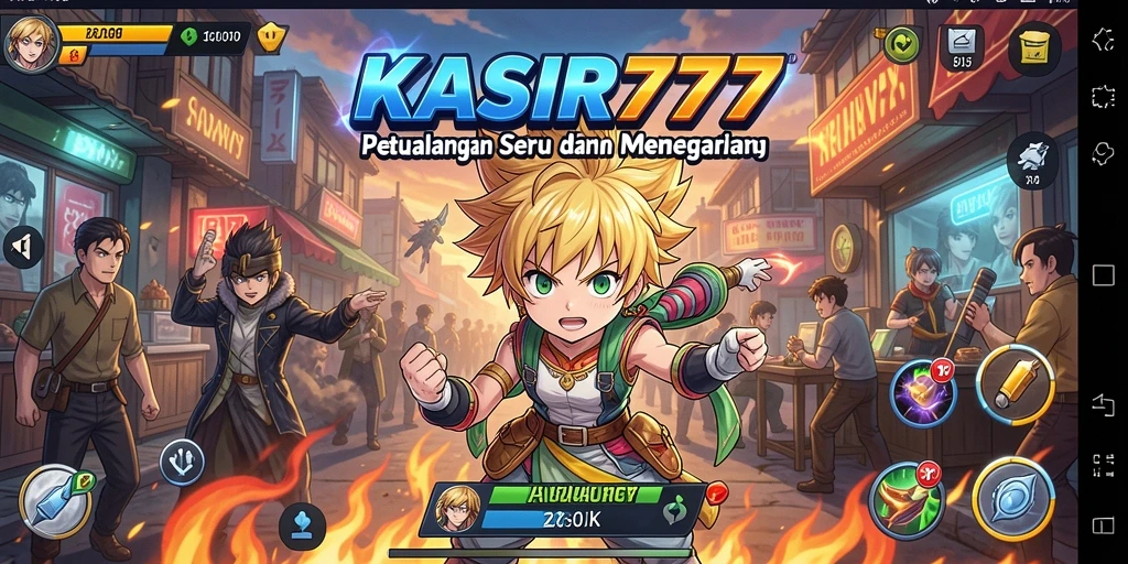 Tangkapan layar utama KASIR777 menampilkan aksi seru dalam dunia Anime.