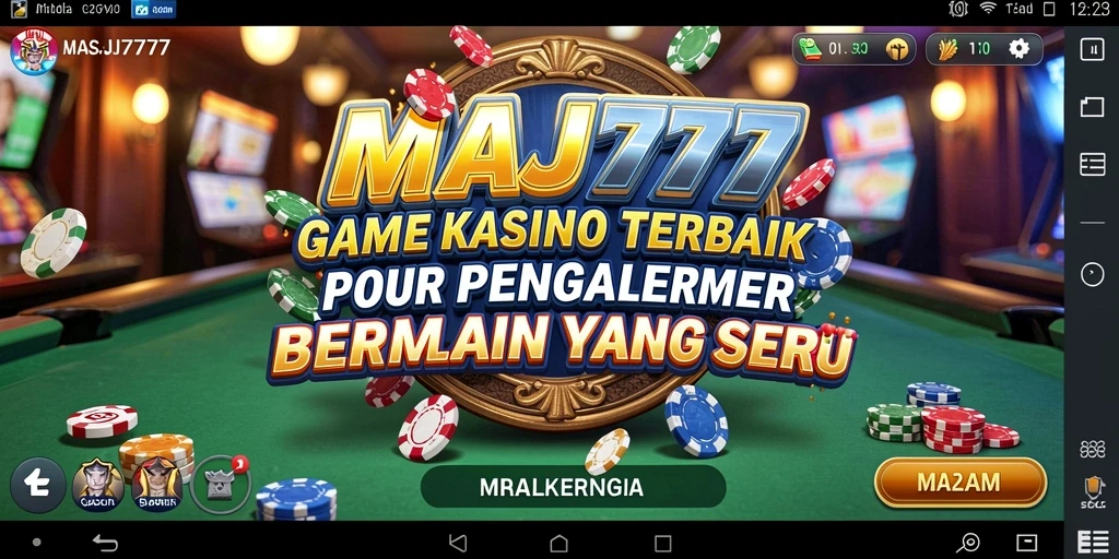 Gameplay MAJ777 yang seru dengan visual menawan di aplikasi Kasino.