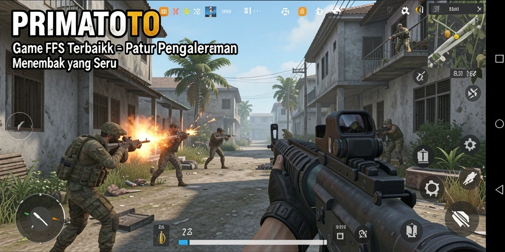 Tampilan gameplay menarik dari PRIMATOTO yang menegangkan.
