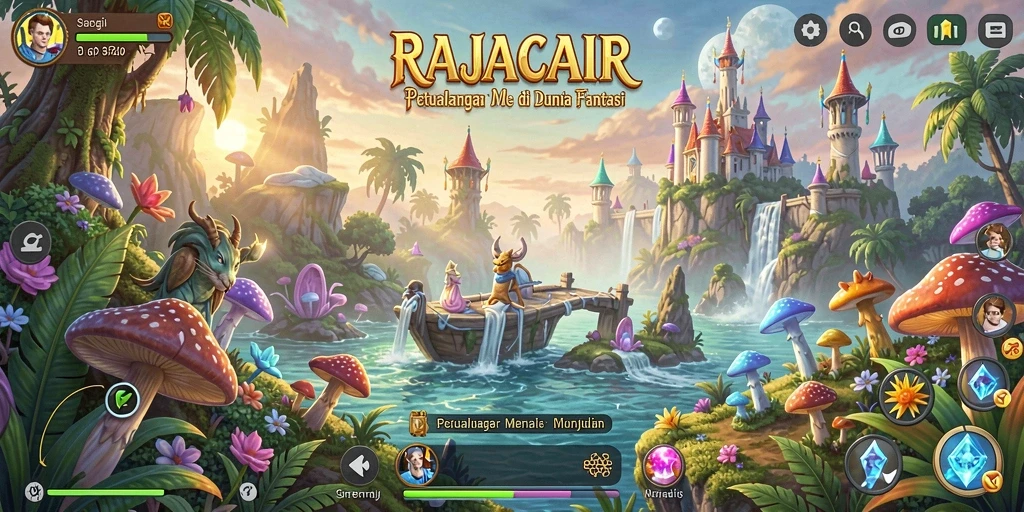 Tampilan luar biasa dari gameplay RAJACAIR yang menampilkan petualangan seru.