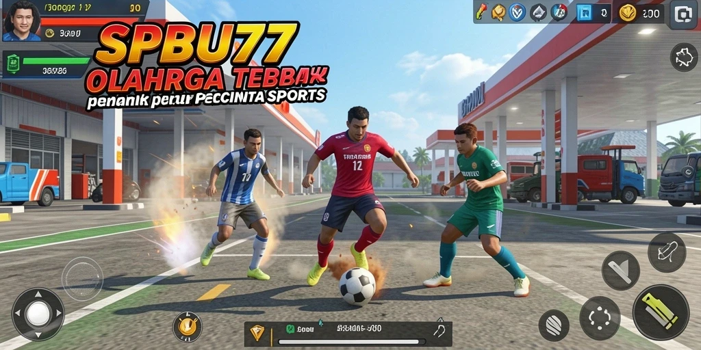 Tampilan gameplay SPBU77 yang mendebarkan dan kompetitif.